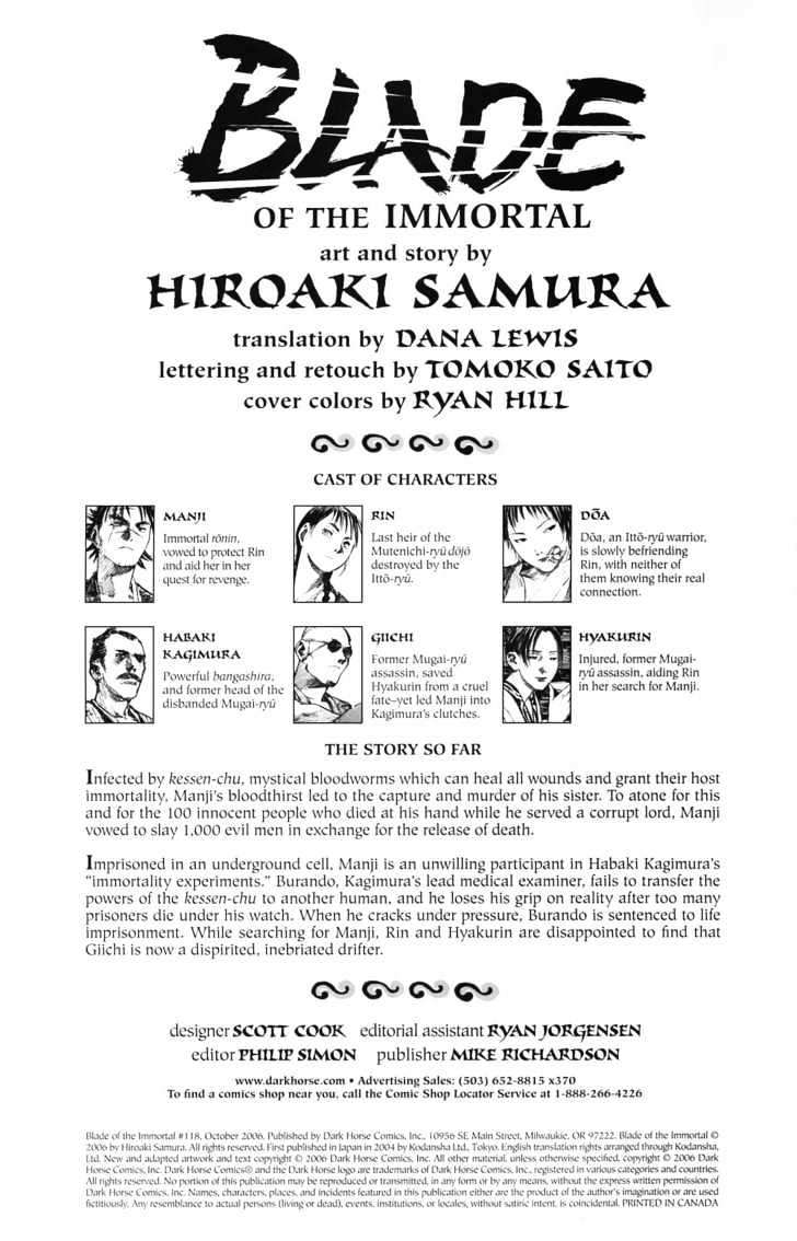 Mugen no Juunin Chapter 105 page 2 - Chapter 105 : The Sparrow Net Part 1