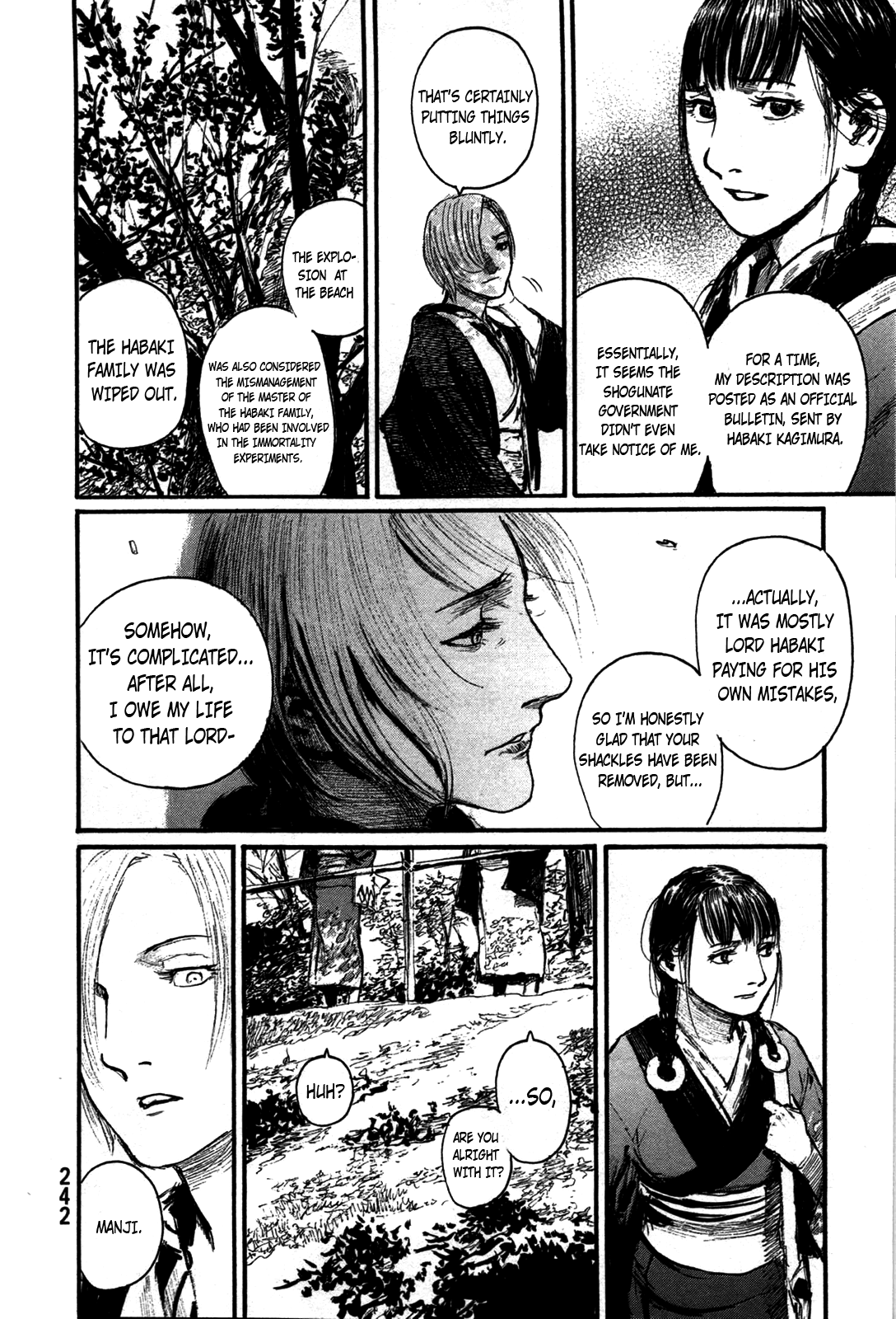 Mugen no Juunin Chapter 206 page 4 - Chapter 206: Manji and Rin [End]