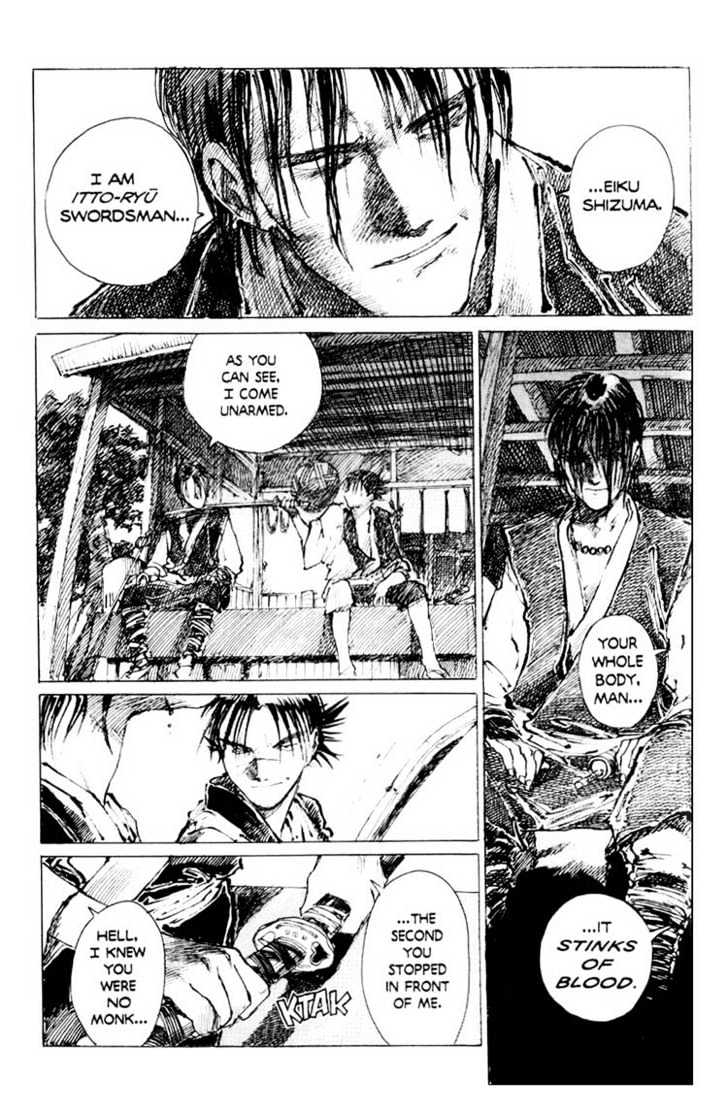 Mugen no Juunin Chapter 4 page 14 - Chapter 4 : Act 4: Cry of the Worm - Path of Fire