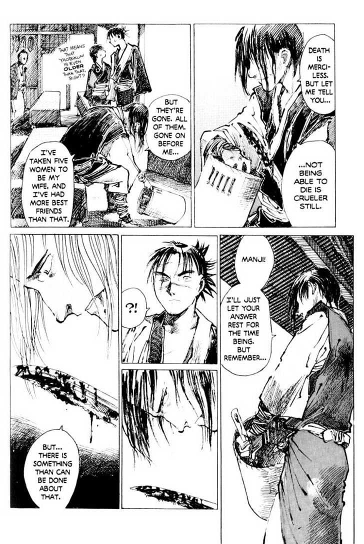 Mugen no Juunin Chapter 4 page 33 - Chapter 4 : Act 4: Cry of the Worm - Path of Fire