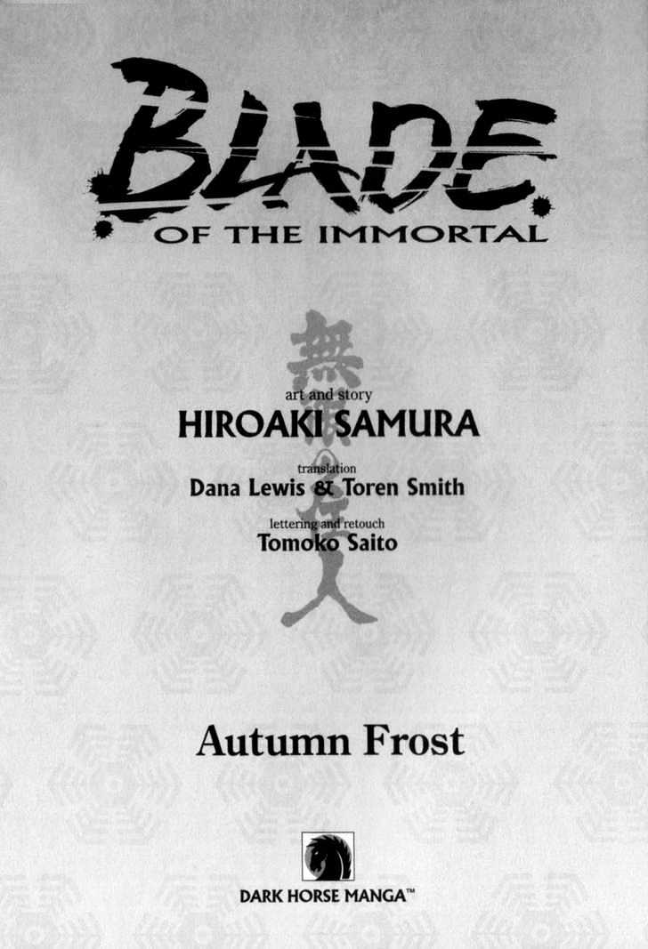 Mugen no Juunin Chapter 58 page 3 - Chapter 58 : Act 58: Autumn Frost (Part 1)