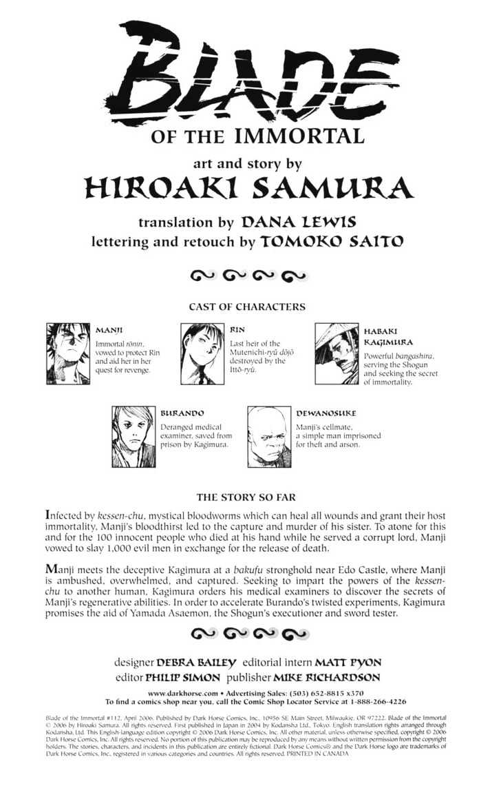 Mugen no Juunin Chapter 99 page 2 - Chapter 99 : On the Perfection of Anatomy Part 1