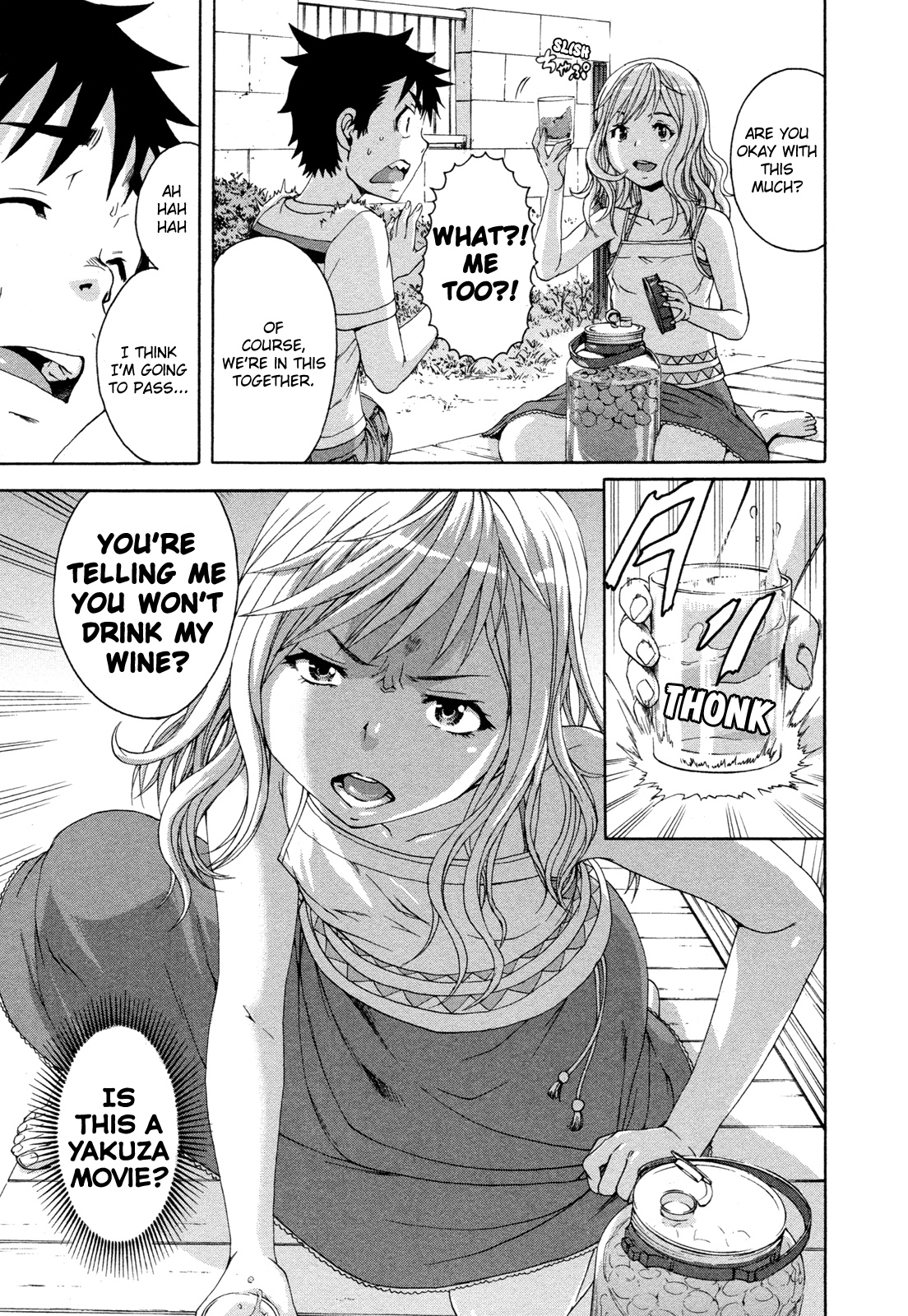 Mujaki no Rakuen Chapter 43 page 9 - Chapter 43: Drunk Talk in Paradise