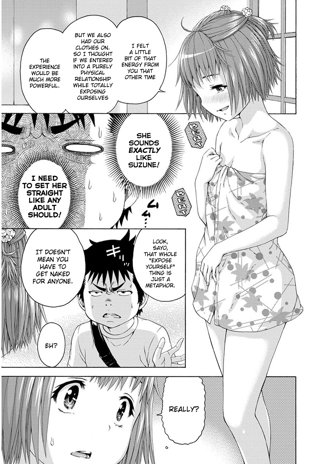 Mujaki no Rakuen Chapter 58 page 11 - Chapter 58: Miscommunication in Paradise