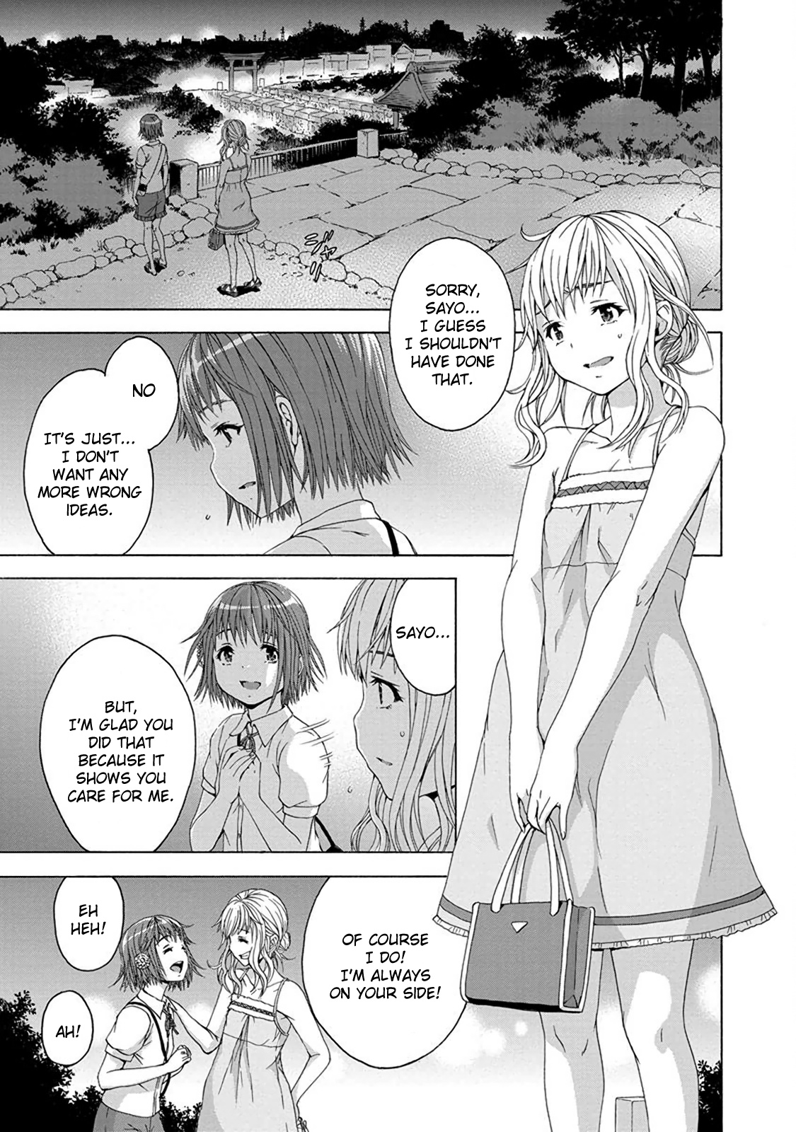 Mujaki no Rakuen Chapter 63 page 10 - Chapter 63: Golden Shower in Paradise