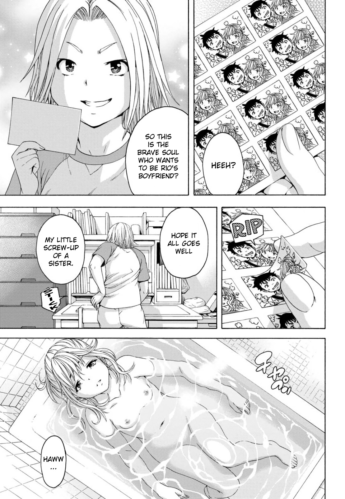 Mujaki no Rakuen Chapter 63 page 4 - Chapter 63: Golden Shower in Paradise