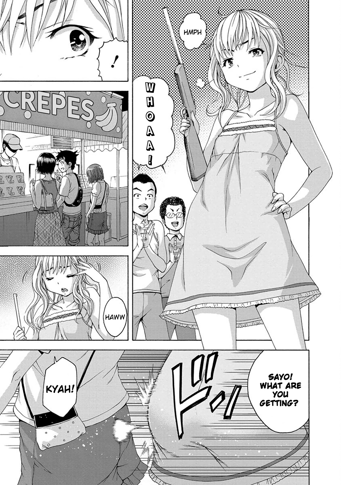 Mujaki no Rakuen Chapter 63 page 8 - Chapter 63: Golden Shower in Paradise