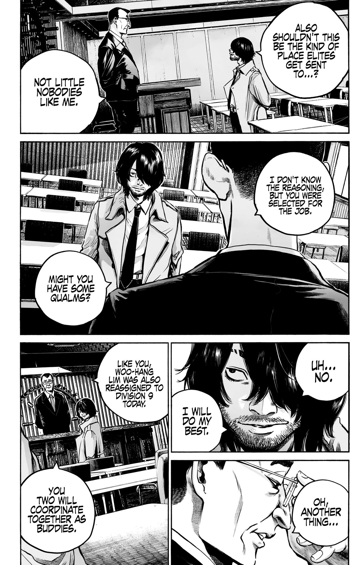 Mujina into The Deep Chapter 8 page 28 - Chapter 8: Paper Pusher Kung-Fu