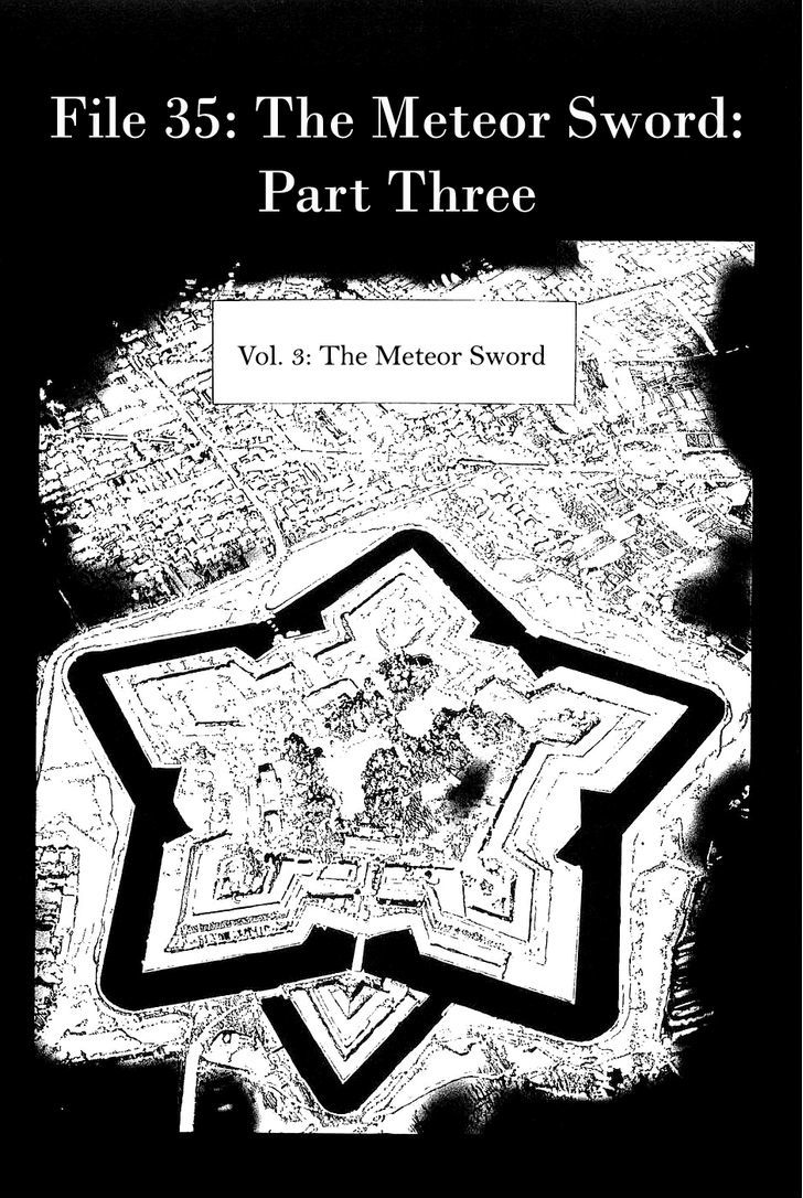 Munakata Kyouju Denkikou Chapter 35 page 1 - Chapter 35 : The Meteor Sword: Part Three