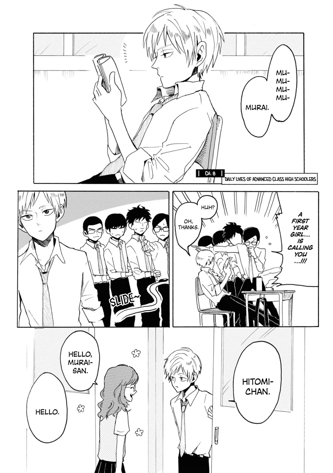 Murai's Love Chapter 10 page 1 - Chapter 10: Daily Lives of Advanced Class High Schoolers