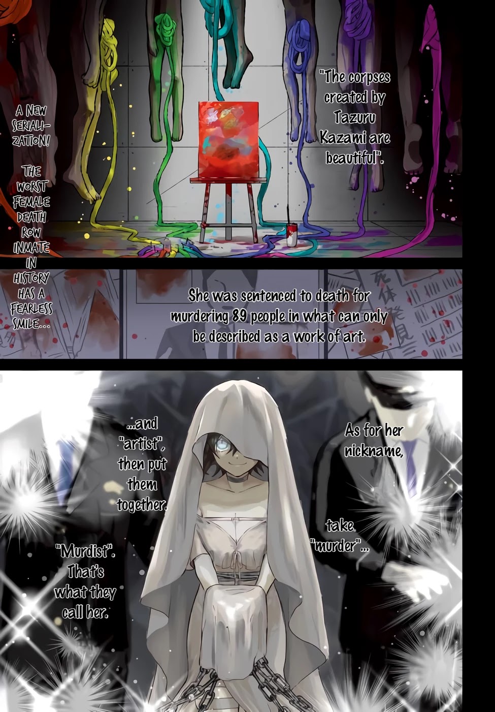 Murdist: Shikeishuu Kazami Tazuru Chapter 1 page 1 - Chapter 1: Figure Maker ①