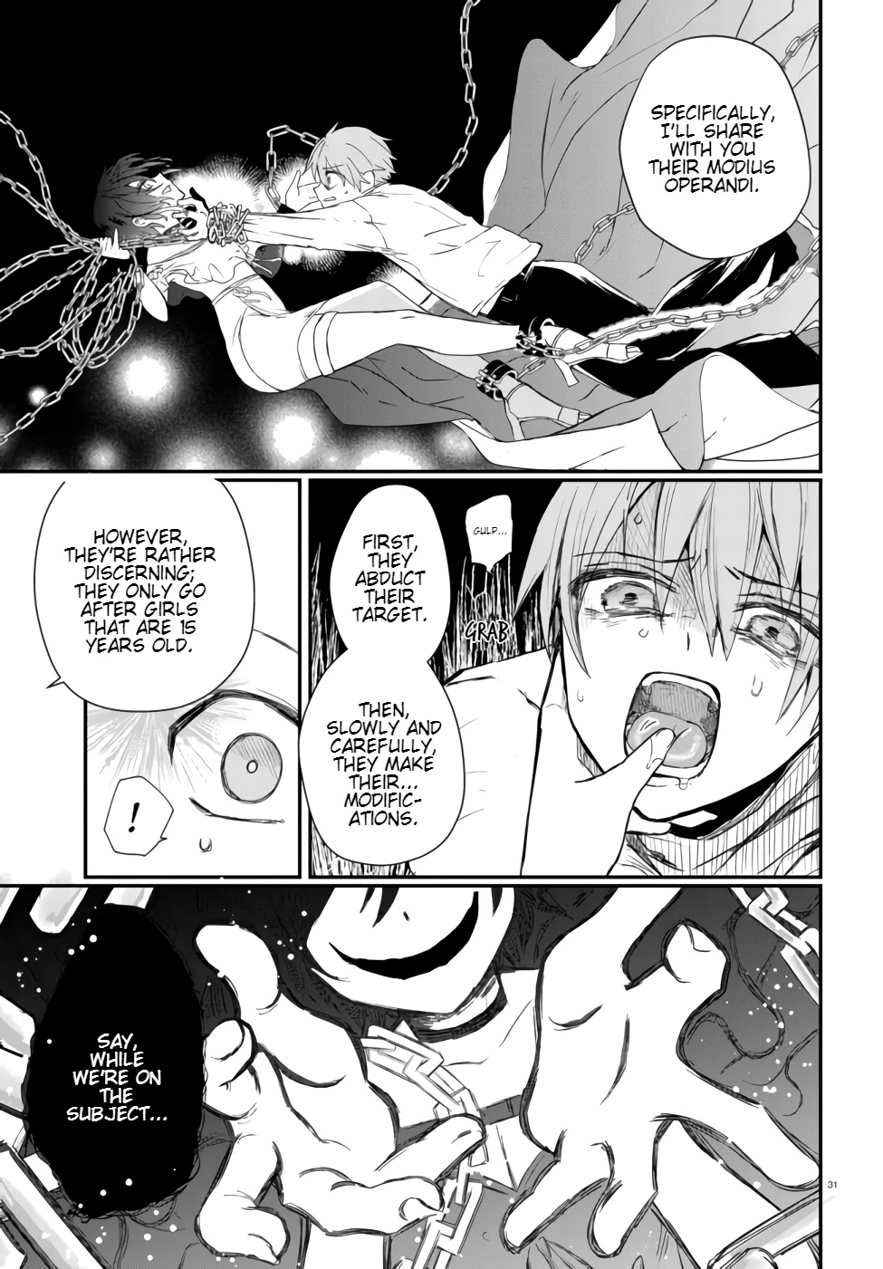 Murdist: Shikeishuu Kazami Tazuru Chapter 1 page 32 - Chapter 1: Figure Maker ①