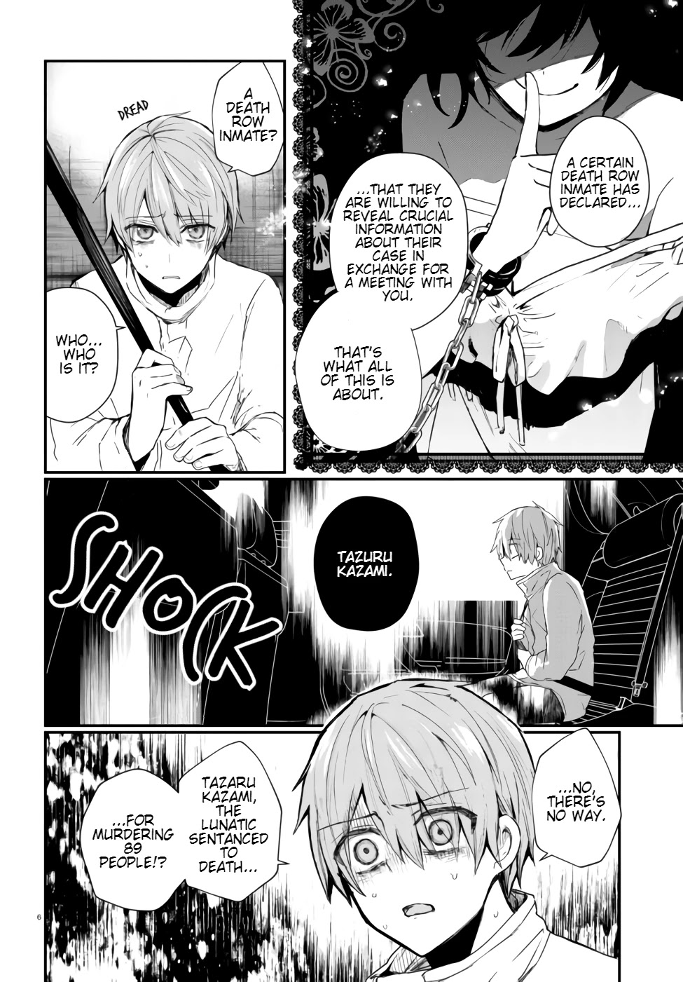 Murdist: Shikeishuu Kazami Tazuru Chapter 1 page 8 - Chapter 1: Figure Maker ①