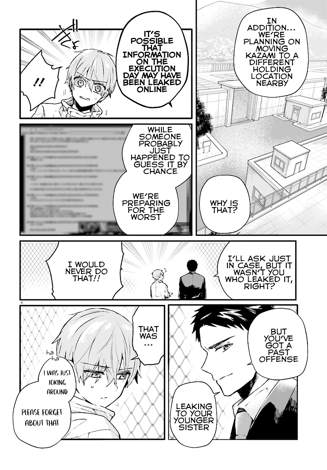 Murdist: Shikeishuu Kazami Tazuru Chapter 10 page 6 - Chapter 10: Catalyst ①