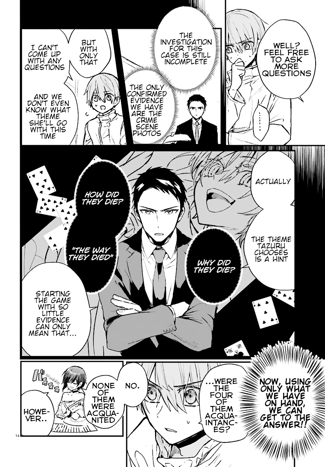 Murdist: Shikeishuu Kazami Tazuru Chapter 6 page 14 - Chapter 6: Scramble Chair ①