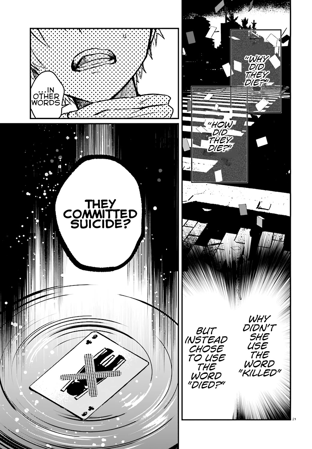 Murdist: Shikeishuu Kazami Tazuru Chapter 6 page 21 - Chapter 6: Scramble Chair ①
