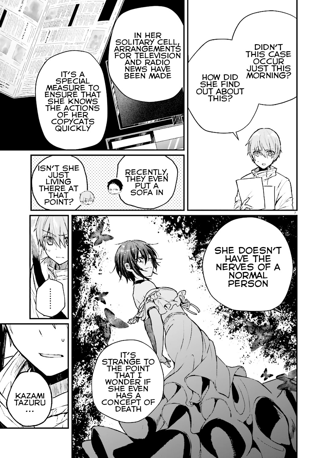 Murdist: Shikeishuu Kazami Tazuru Chapter 6 page 7 - Chapter 6: Scramble Chair ①