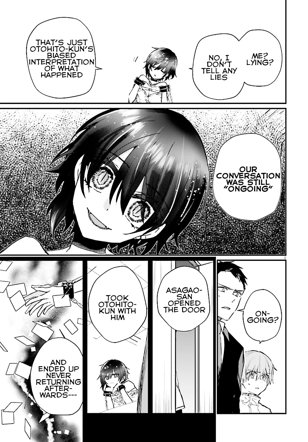 Murdist: Shikeishuu Kazami Tazuru Chapter 7 page 3 - Chapter 7: Scramble Chair ②