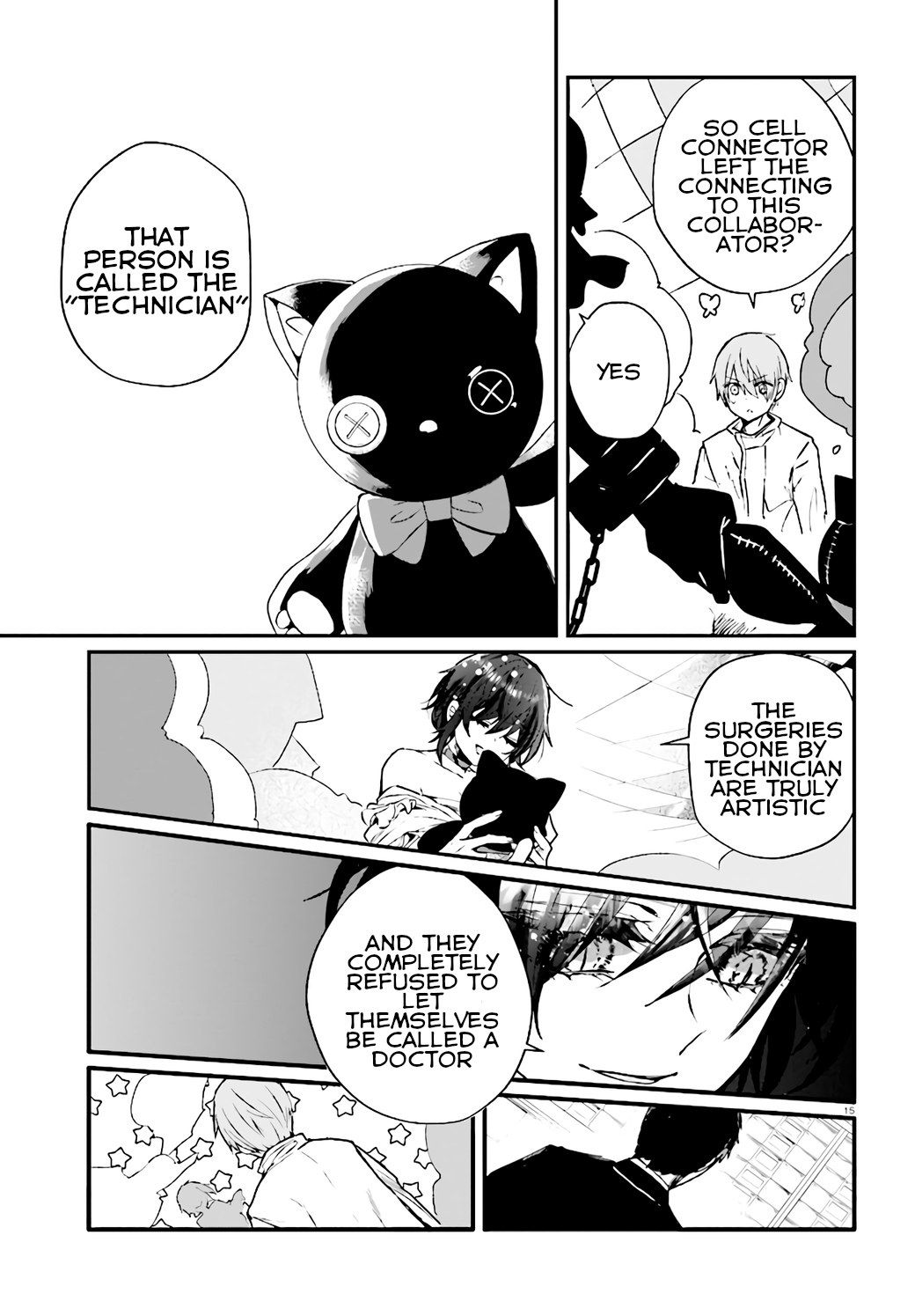 Murdist: Shikeishuu Kazami Tazuru Chapter 8 page 15 - Chapter 8: Cell Connector