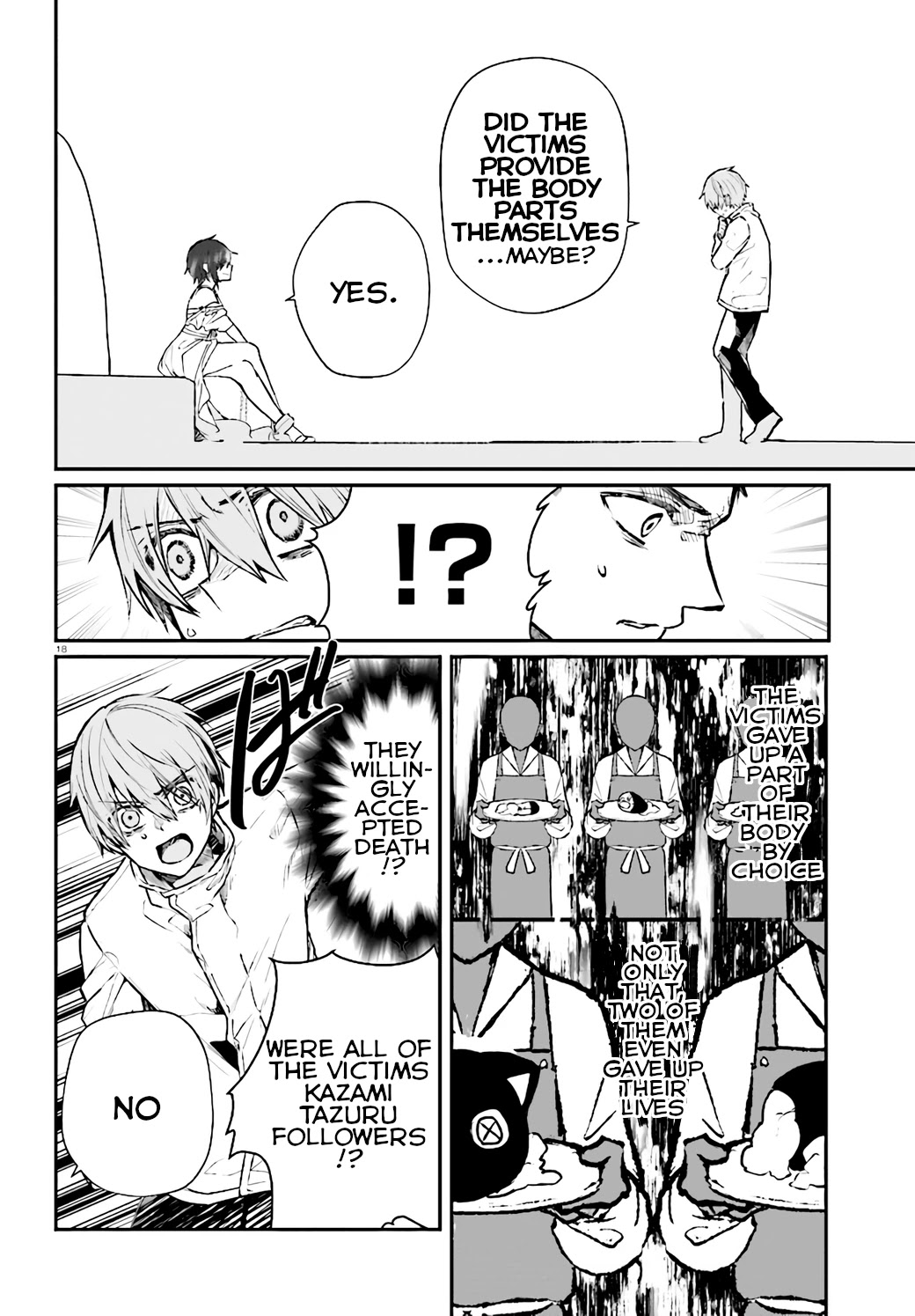 Murdist: Shikeishuu Kazami Tazuru Chapter 8 page 18 - Chapter 8: Cell Connector