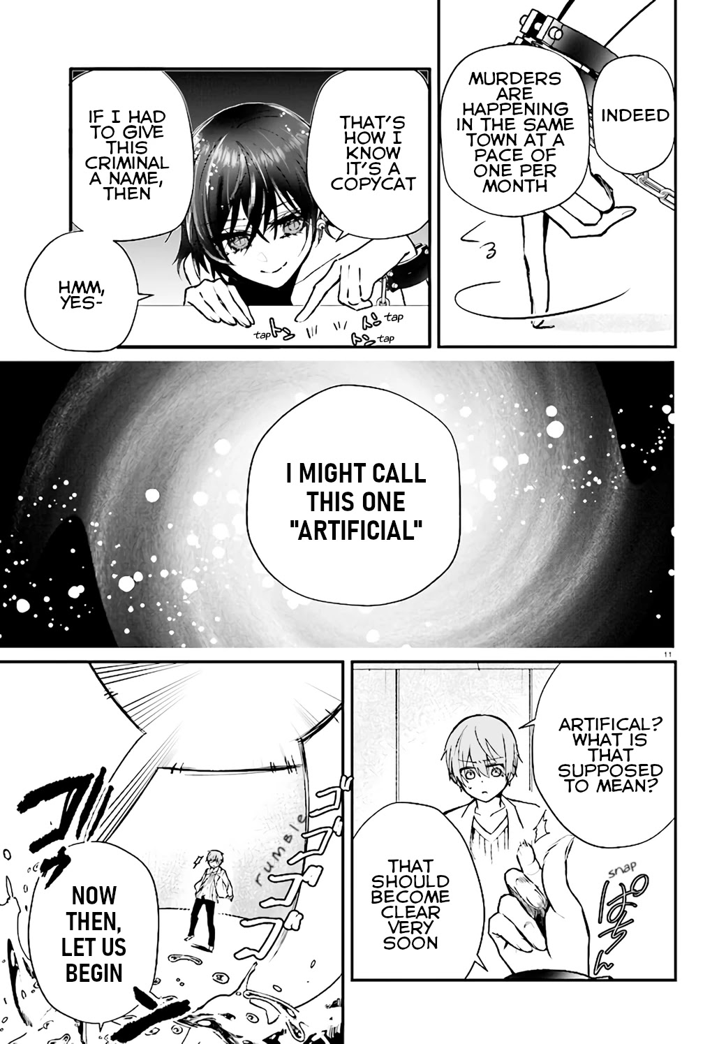Murdist: Shikeishuu Kazami Tazuru Chapter 9 page 11 - Chapter 9: Artificial