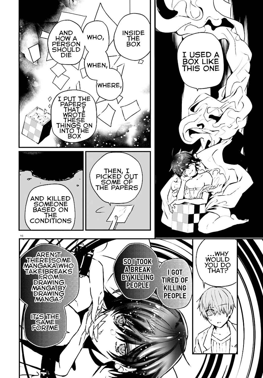 Murdist: Shikeishuu Kazami Tazuru Chapter 9 page 16 - Chapter 9: Artificial