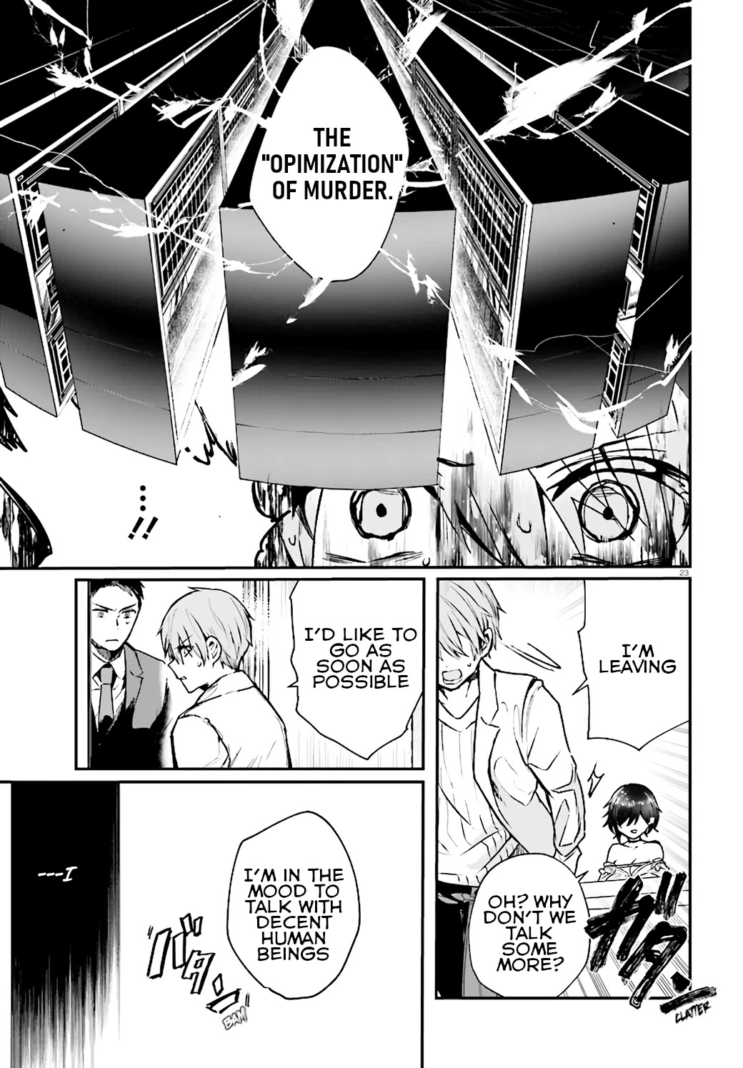 Murdist: Shikeishuu Kazami Tazuru Chapter 9 page 23 - Chapter 9: Artificial