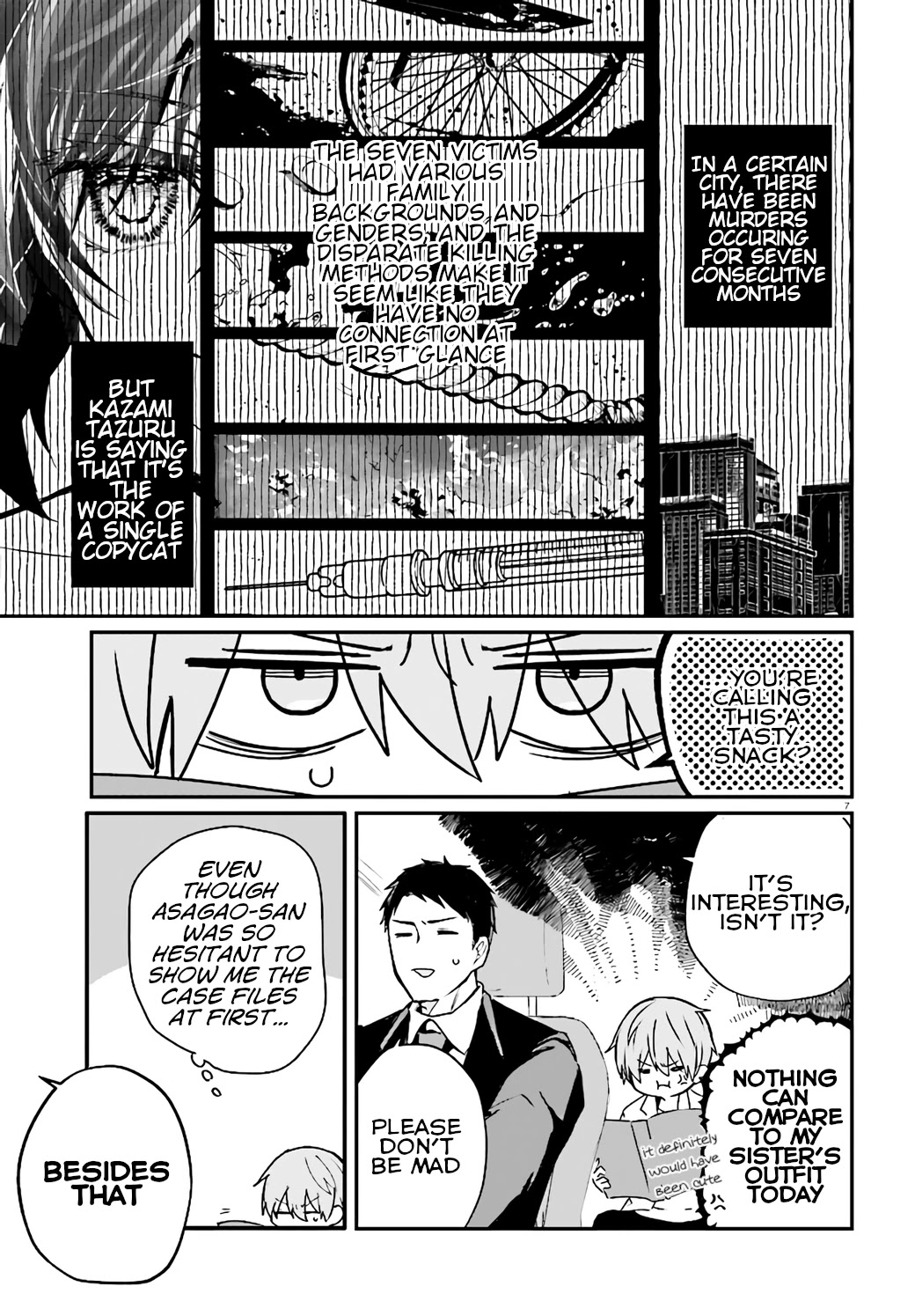 Murdist: Shikeishuu Kazami Tazuru Chapter 9 page 7 - Chapter 9: Artificial