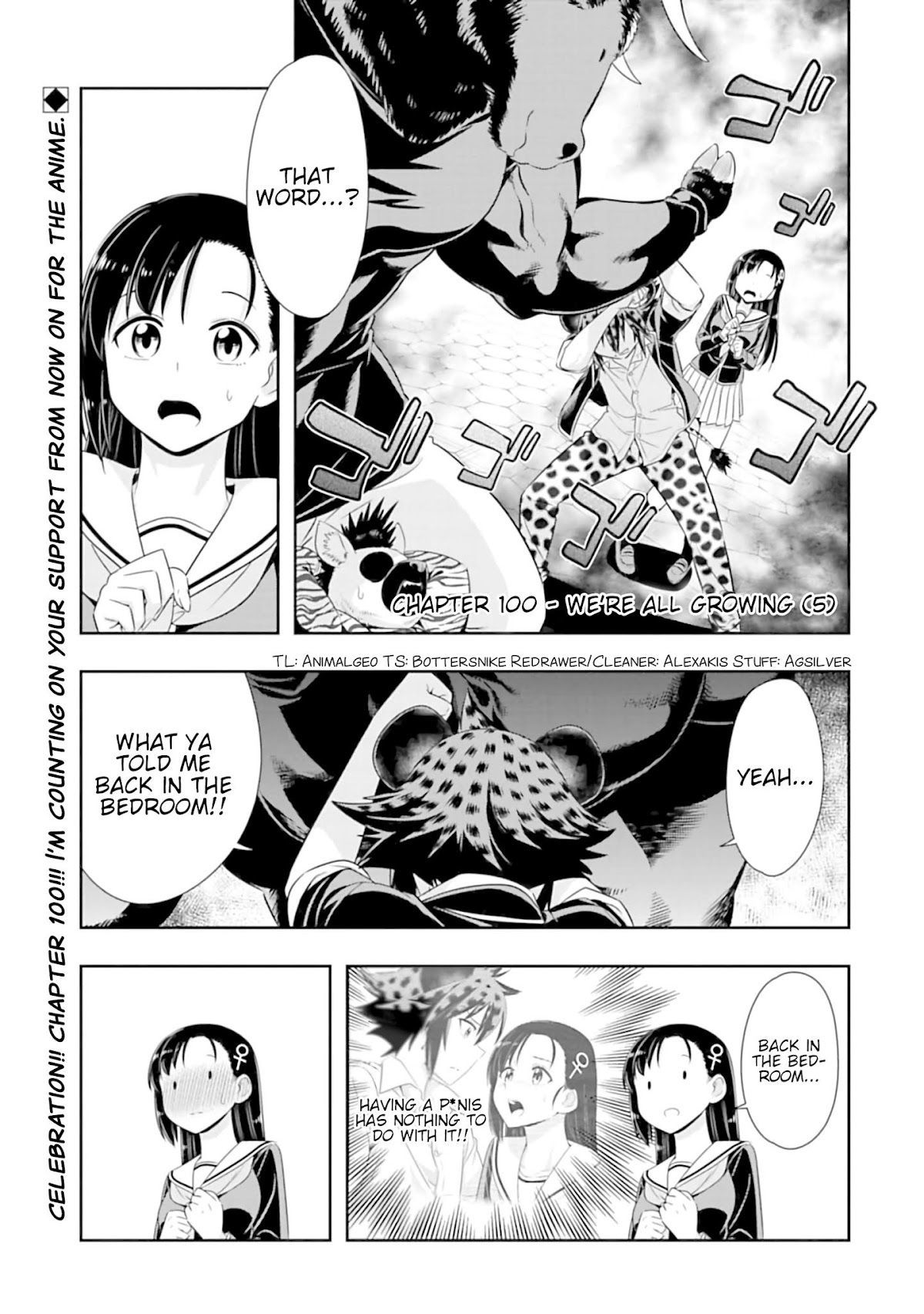 Murenase! Shiiton Gakuen Chapter 100 page 1 - Chapter 100: We're All Growing (5)