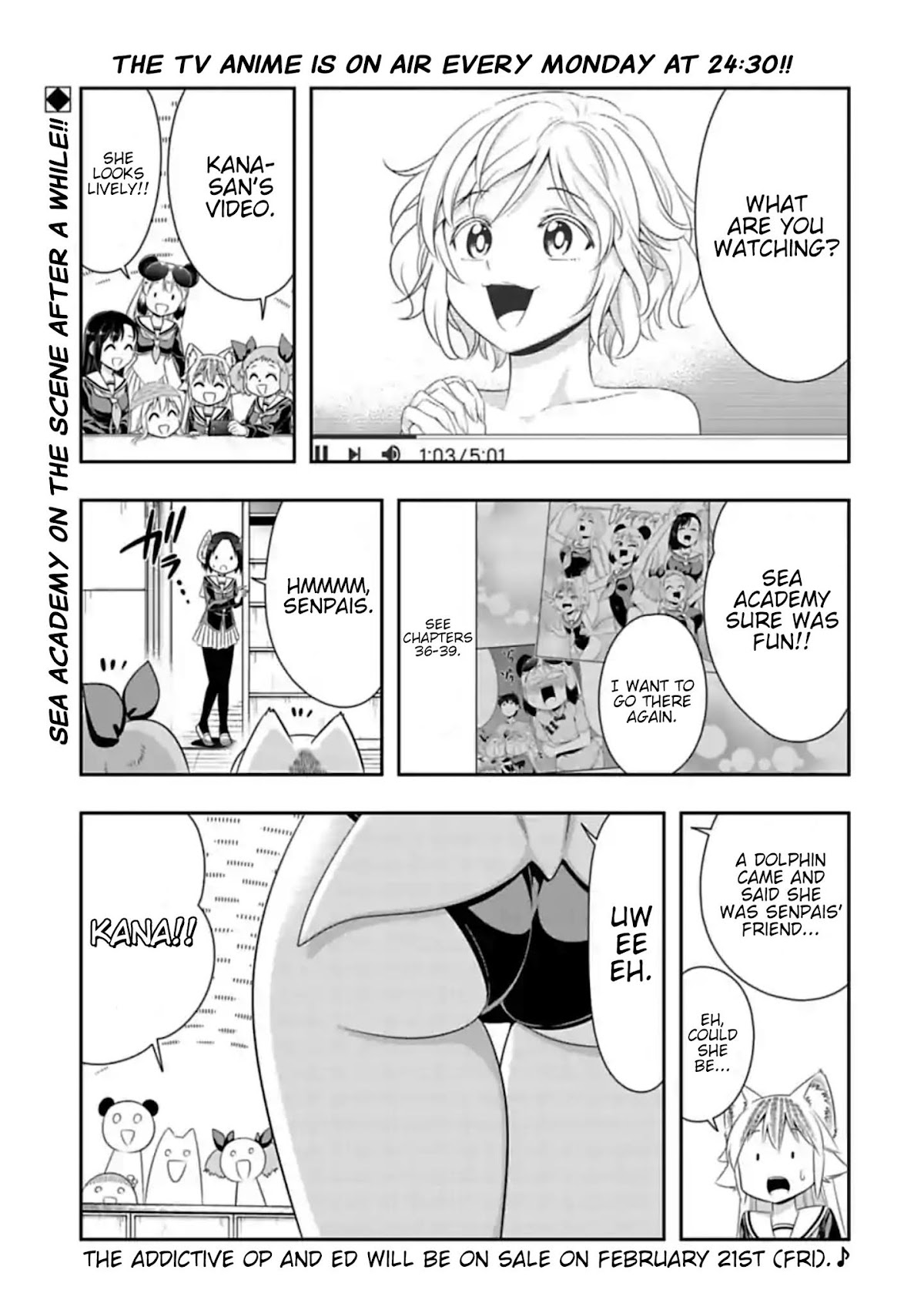 Murenase! Shiiton Gakuen Chapter 103 page 1 - Chapter 103: She Came from the Sea! (1)
