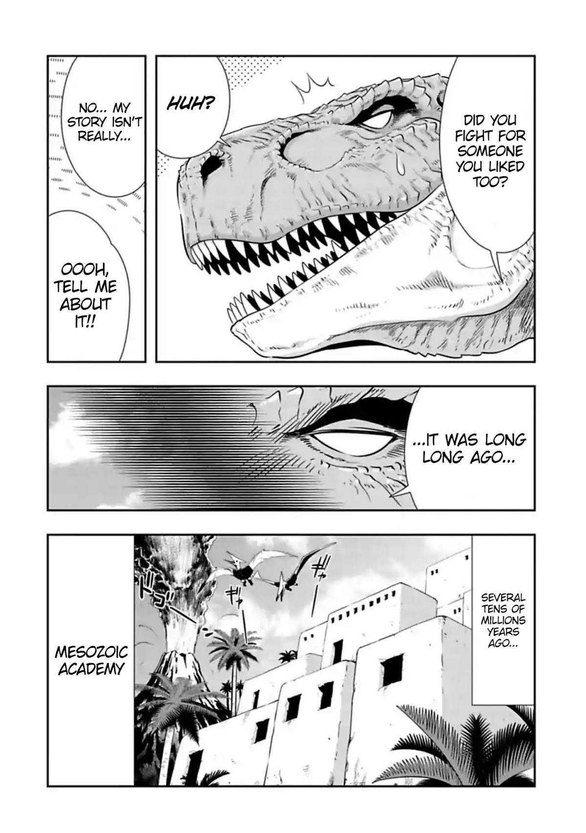 Murenase! Shiiton Gakuen Chapter 107 page 4 - Chapter 107: A Blank Page from a Jurassic Youth