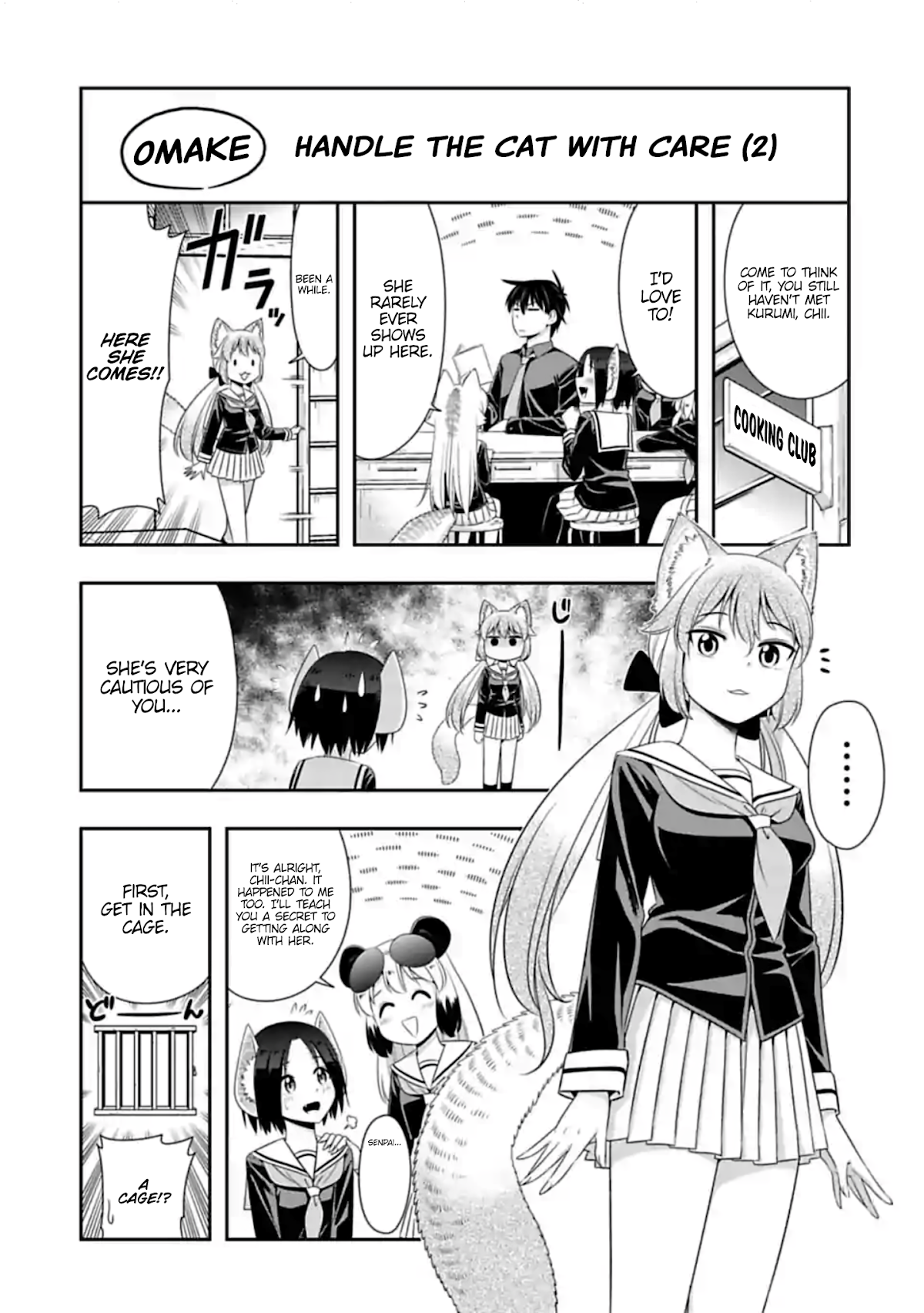 Murenase! Shiiton Gakuen Chapter 113.6 page 1 - Chapter 113.6: Handle the Cat with Care (2)