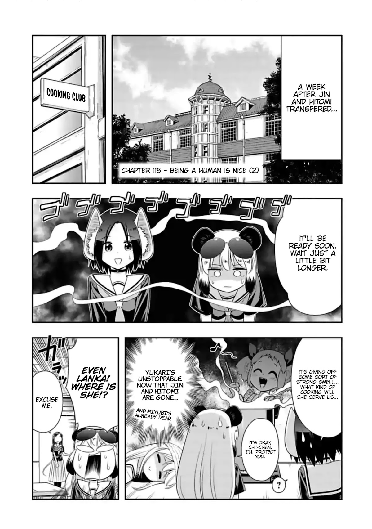 Murenase! Shiiton Gakuen Chapter 118 page 1 - Chapter 118: Being a Human is Nice (2)