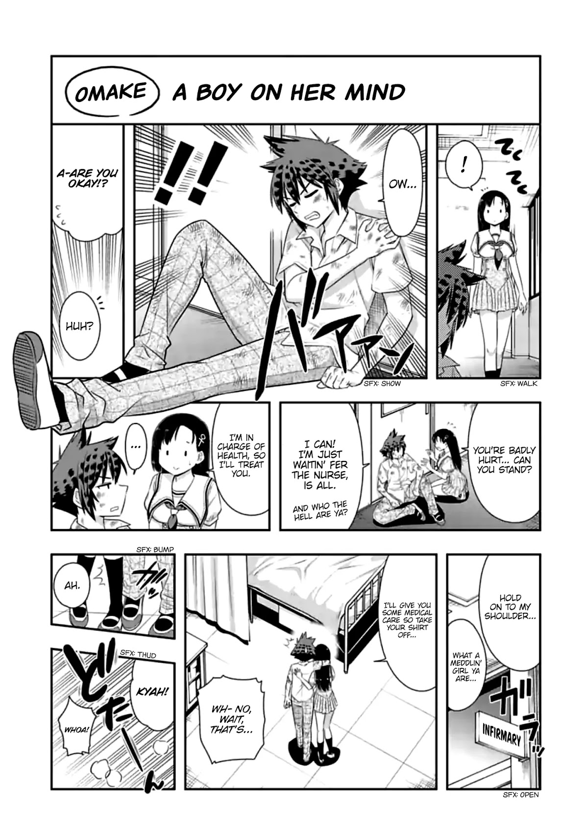 Murenase! Shiiton Gakuen Chapter 119.5 page 1 - Chapter 119.5: A Boy on Her Mind
