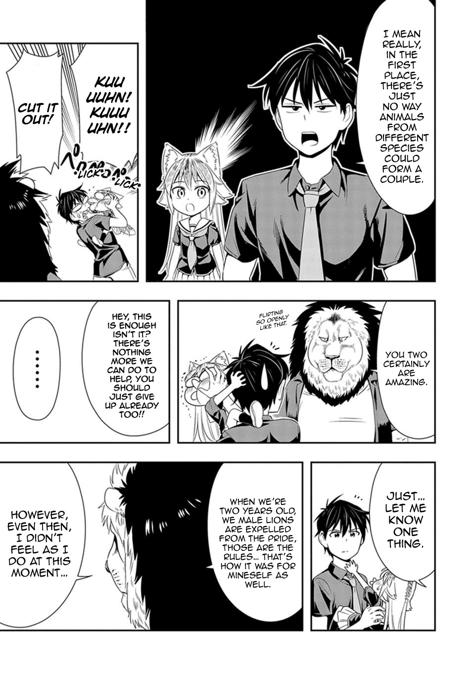 Murenase! Shiiton Gakuen Chapter 12 page 15 - Chapter 12: The Lion's Going on About His Hair Again