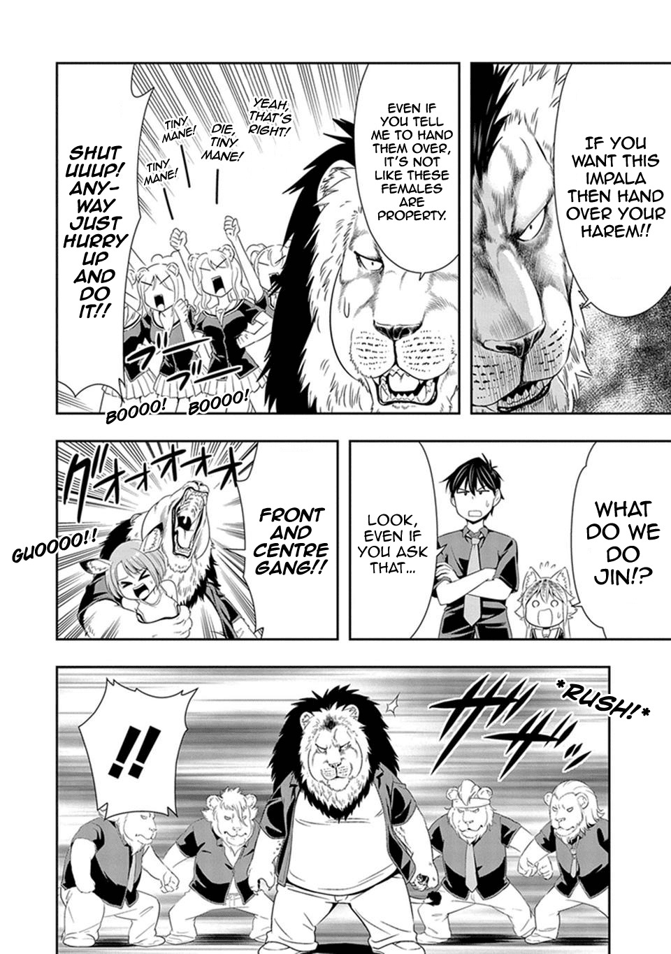Murenase! Shiiton Gakuen Chapter 12 page 18 - Chapter 12: The Lion's Going on About His Hair Again