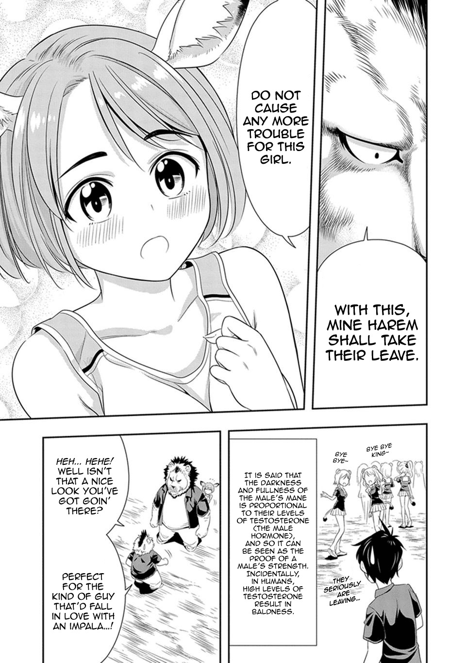 Murenase! Shiiton Gakuen Chapter 12 page 23 - Chapter 12: The Lion's Going on About His Hair Again