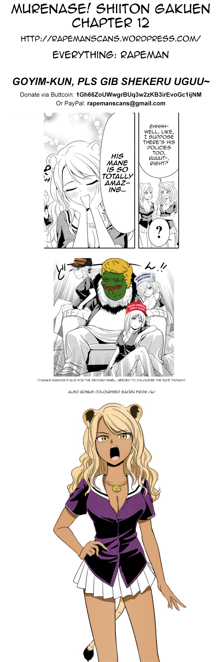 Murenase! Shiiton Gakuen Chapter 12 page 26 - Chapter 12: The Lion's Going on About His Hair Again