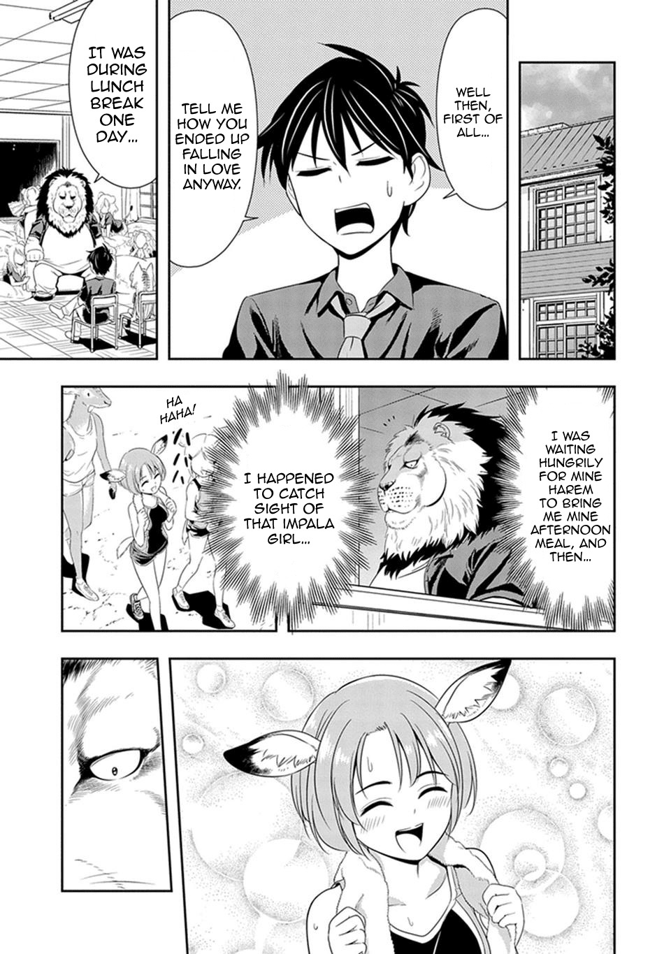 Murenase! Shiiton Gakuen Chapter 12 page 9 - Chapter 12: The Lion's Going on About His Hair Again