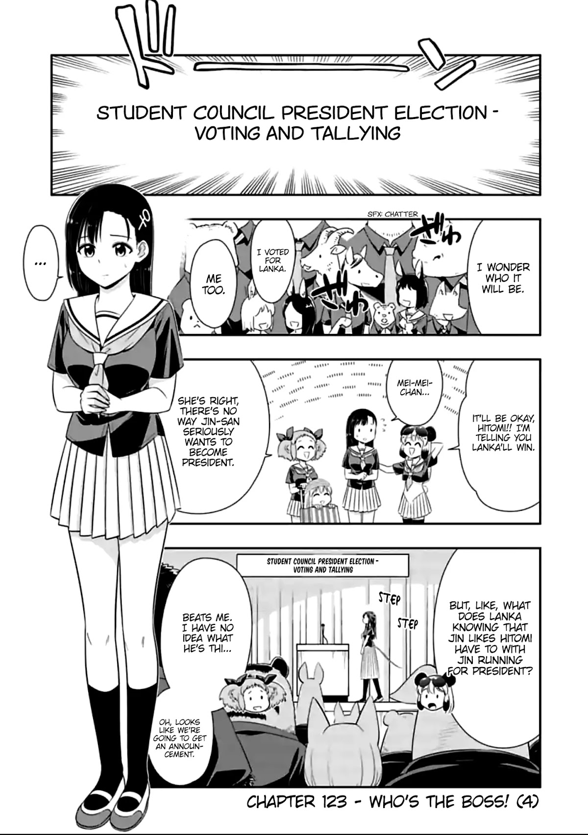 Murenase! Shiiton Gakuen Chapter 123 page 1 - Chapter 123: Who's the Boss? (4)