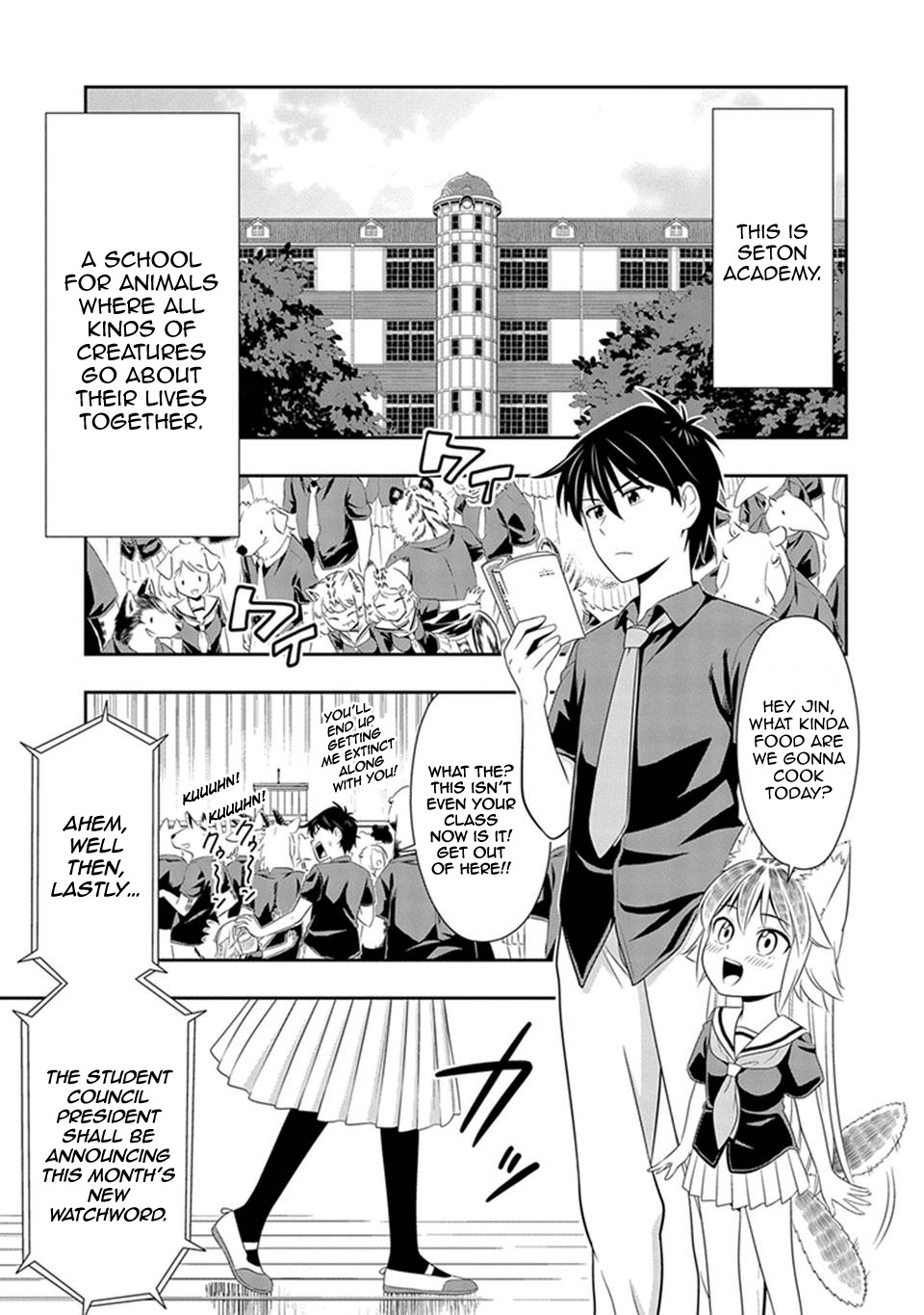 Murenase! Shiiton Gakuen Chapter 13 page 1 - Chapter 13: Underground Student Council President, Hadano Miki!!