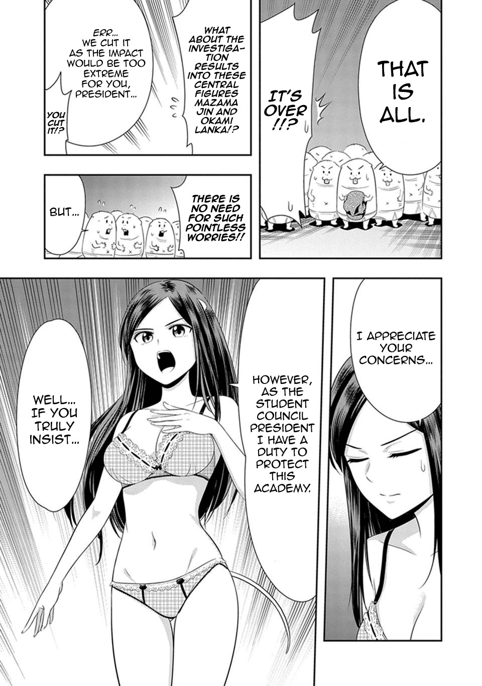 Murenase! Shiiton Gakuen Chapter 13 page 16 - Chapter 13: Underground Student Council President, Hadano Miki!!