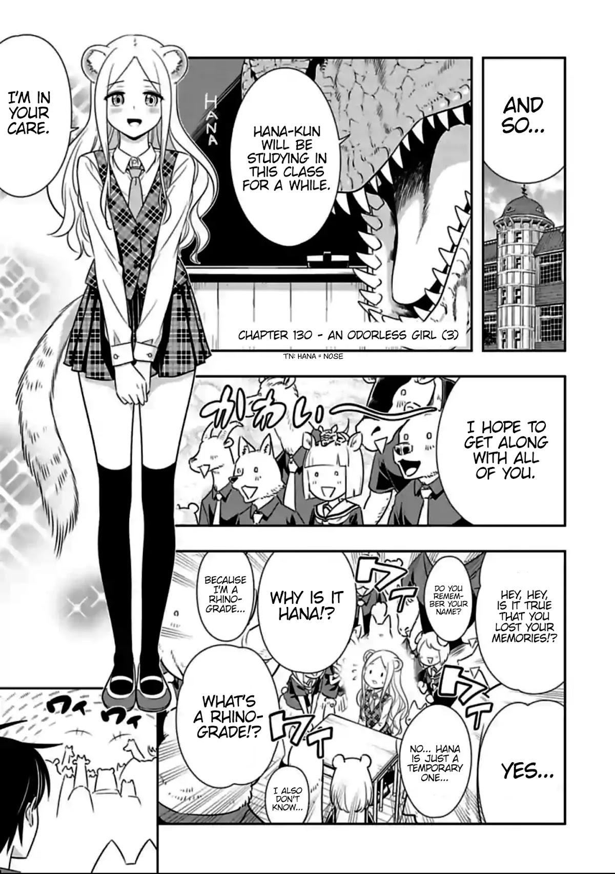Murenase! Shiiton Gakuen Chapter 130 page 1 - Chapter 130: The Odorless Girl (3)