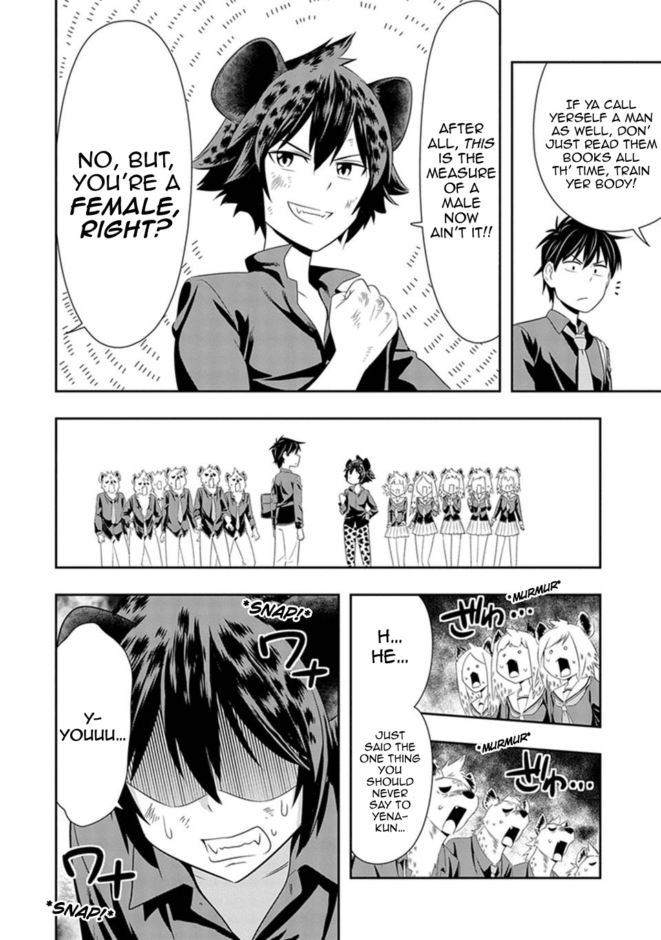 Murenase! Shiiton Gakuen Chapter 14 page 6 - Chapter 14: I'm a Maaaan!