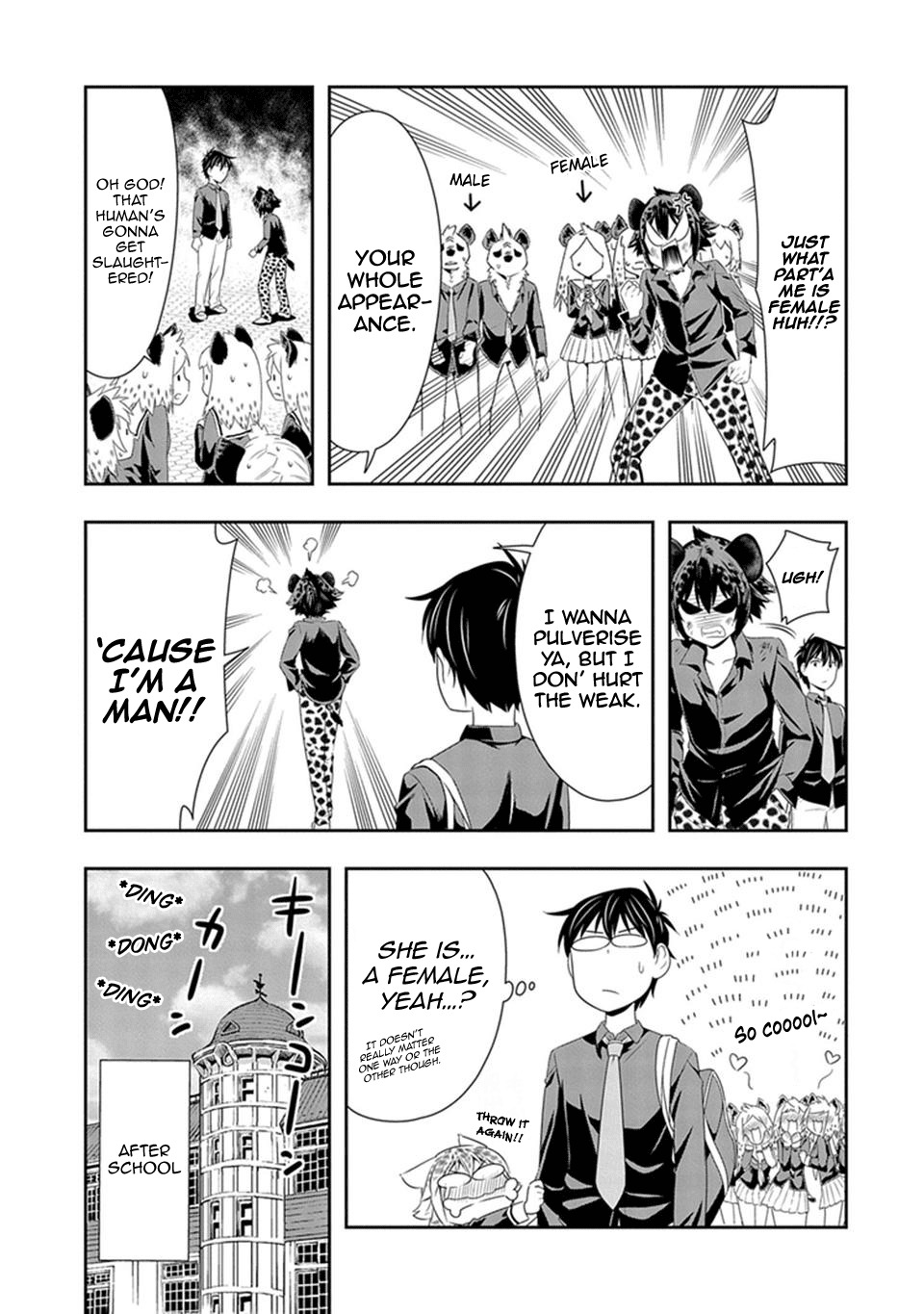 Murenase! Shiiton Gakuen Chapter 14 page 7 - Chapter 14: I'm a Maaaan!