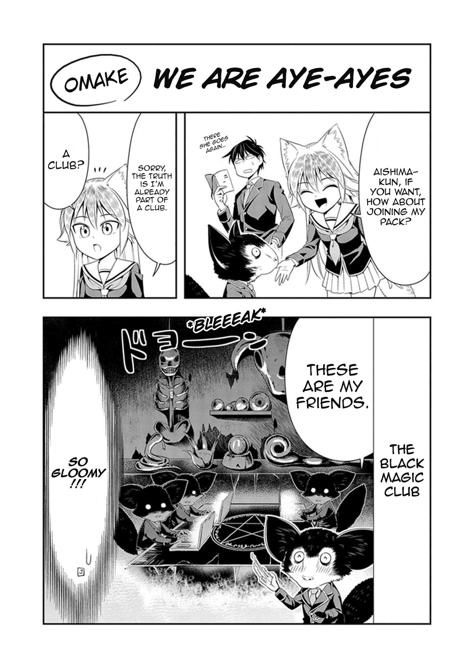 Murenase! Shiiton Gakuen Chapter 15.5 page 1 - Chapter 15.5: We Are Aye-Ayes