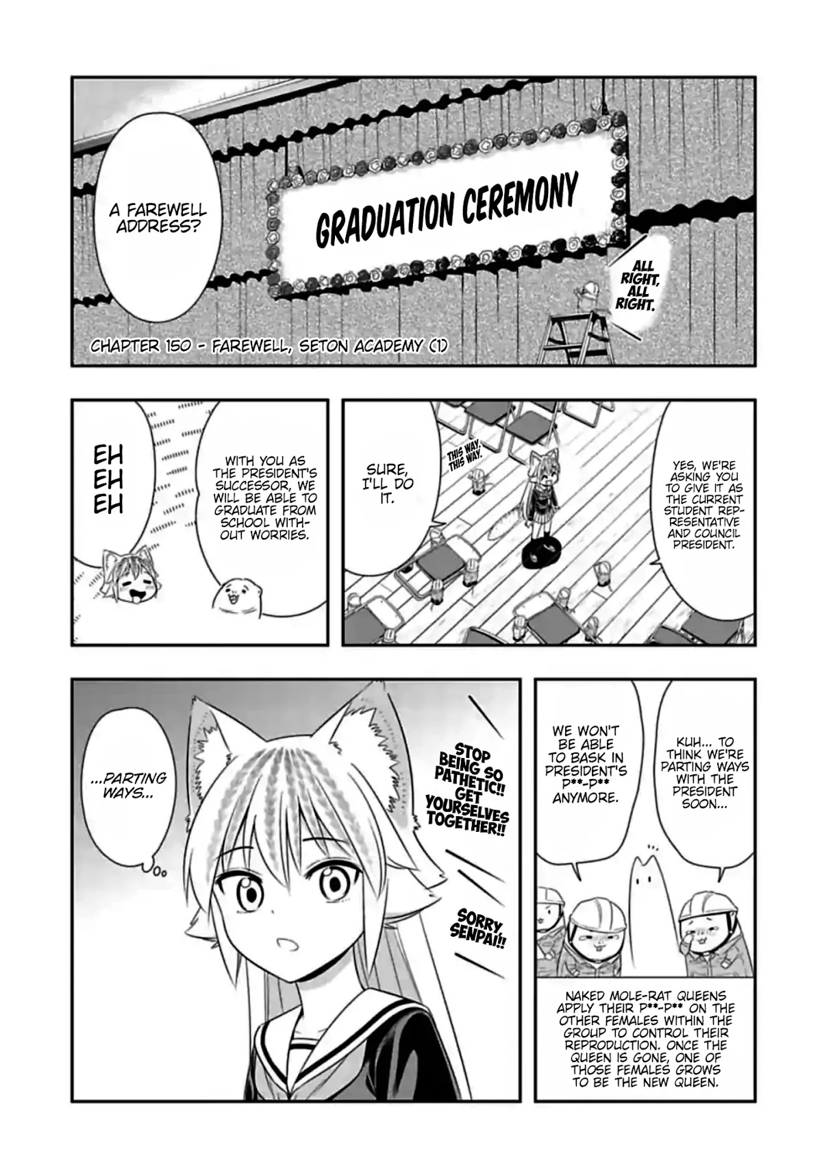 Murenase! Shiiton Gakuen Chapter 150 page 1 - Chapter 150