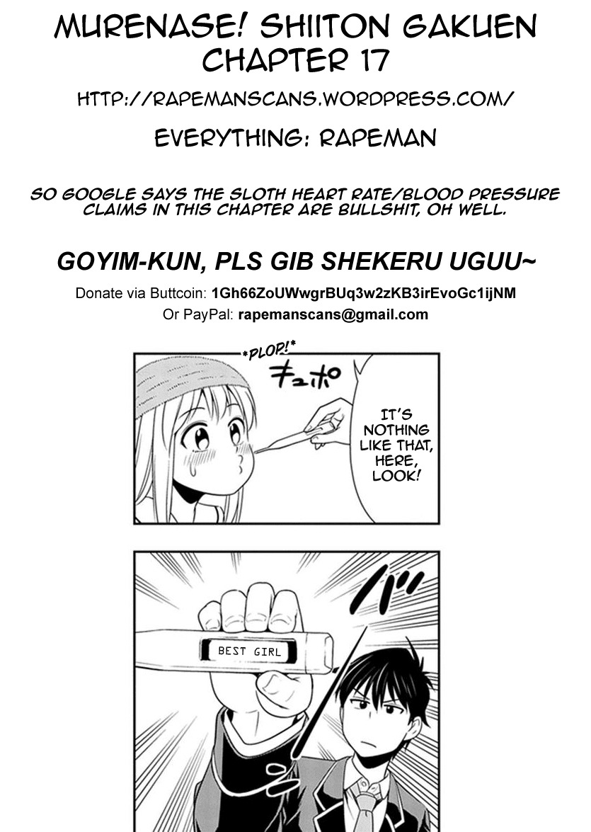 Murenase! Shiiton Gakuen Chapter 17 page 19 - Chapter 17: Miyubi Isn't Dying!!
