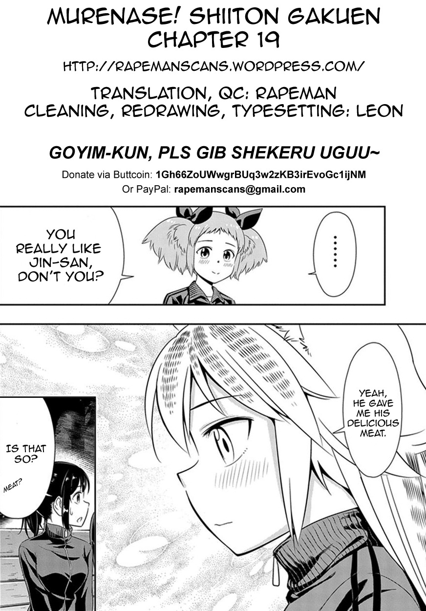 Murenase! Shiiton Gakuen Chapter 19 page 23 - Chapter 19: True Feelings