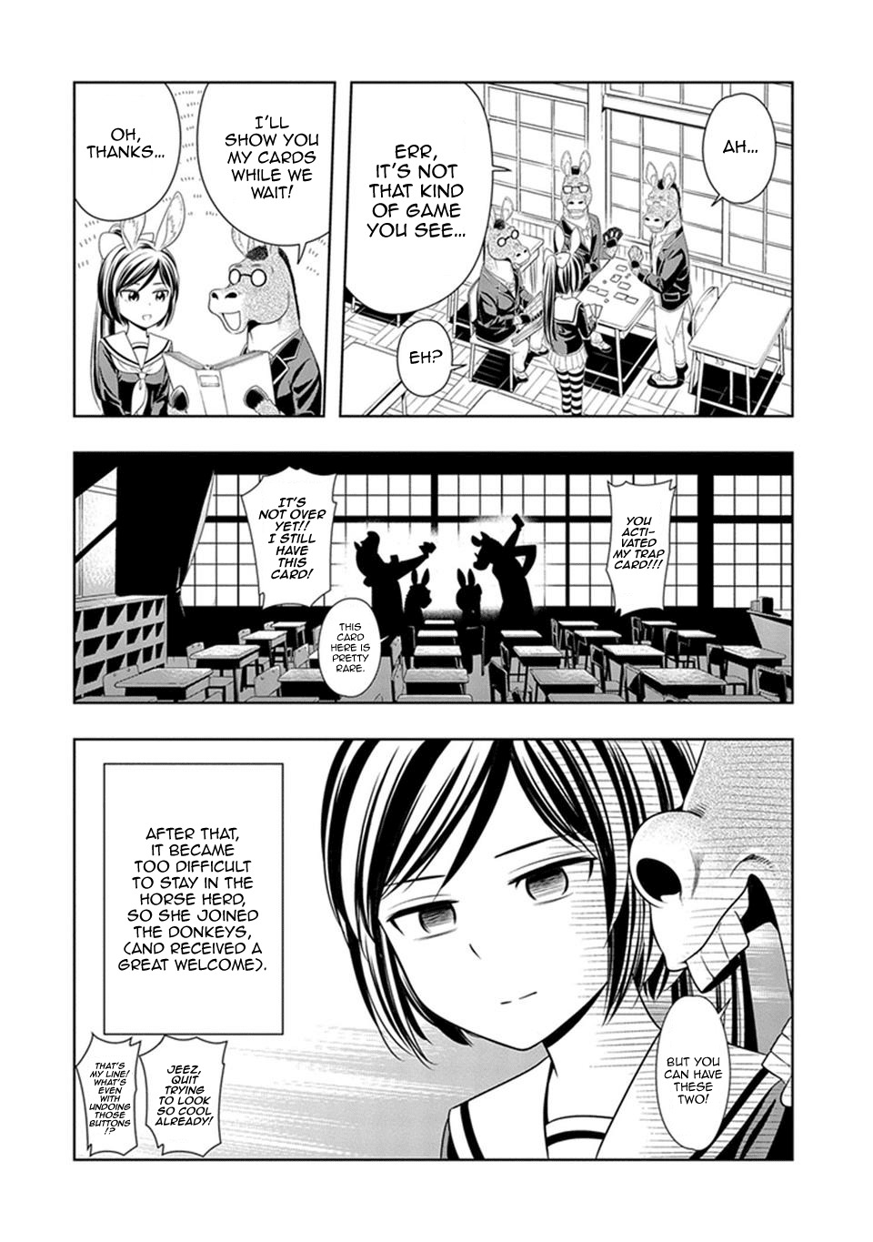 Murenase! Shiiton Gakuen Chapter 2.5 page 2 - Chapter 2.5: Chloe the Zebra's Path to Becoming a Dueloughbred!!